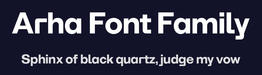 Arha Font Family by Bolditalic Studio — Decorative Font — thumbnail 2