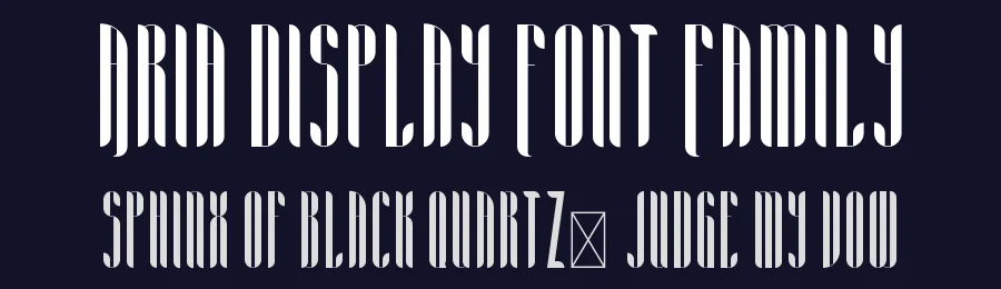 Aria Display Font Family by vp_creative_shop — Display Font — thumbnail 2