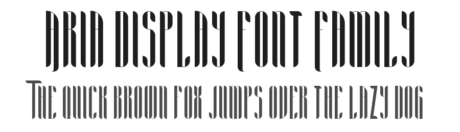 Aria Display Font Family by vp_creative_shop — Display Font