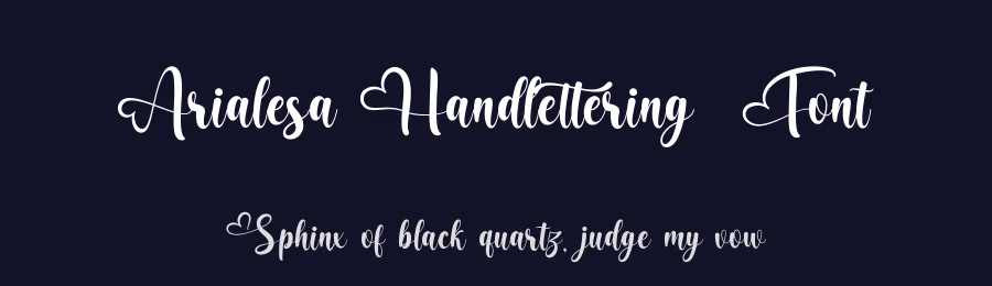 Arialesa Handlettering Font by Basnistudio — Script Handwritten Font — thumbnail 2