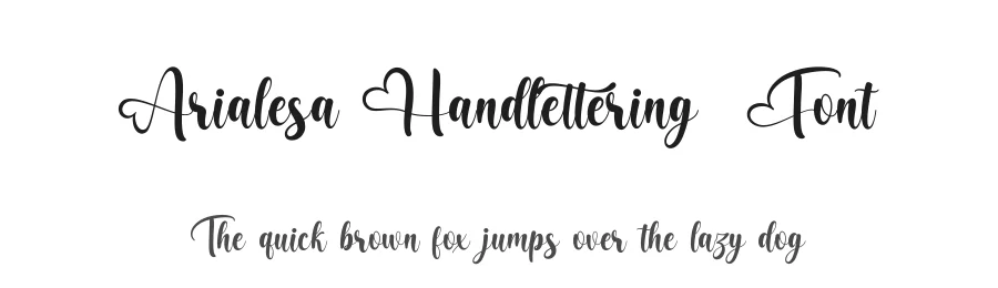 Arialesa Handlettering Font by Basnistudio — Script Handwritten Font