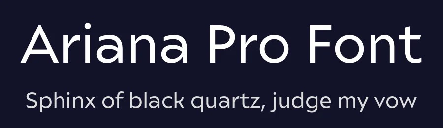 Ariana Pro Font by Mostardesign — Sans Serif Font — thumbnail 2