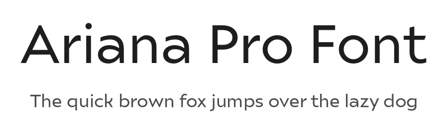 Ariana Pro Font by Mostardesign — Sans Serif Font