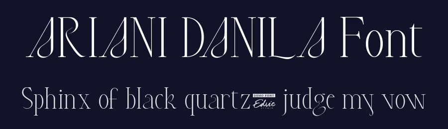 Ariani Danila Font by edricstudio — Display Font — thumbnail 2