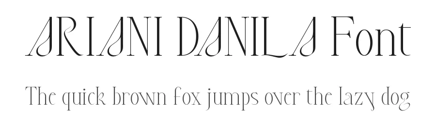 Ariani Danila Font by edricstudio — Display Font