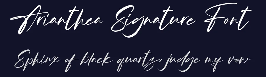 Arianthea Signature Font by Aksapix_Type — Script Handwritten Font — thumbnail 2