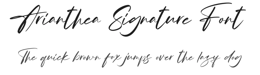 Arianthea Signature Font by Aksapix_Type β Script Handwritten Font