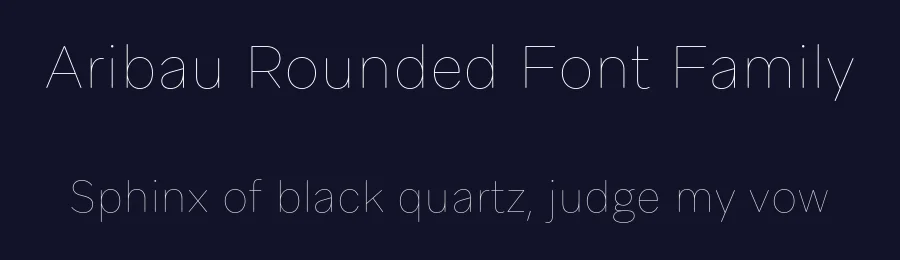 Aribau Rounded Font Family by Emtype Foundry — Decorative Font — thumbnail 2