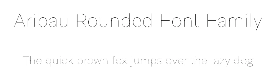 Aribau Rounded Font Family by Emtype Foundry — Decorative Font