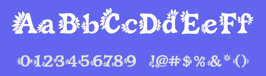 Aribelle – A Floral Font by letterhanna — Decorative Font — thumbnail 3