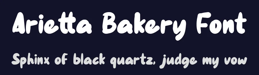 Arietta Bakery Font by Wildan Type — Display Font — thumbnail 2