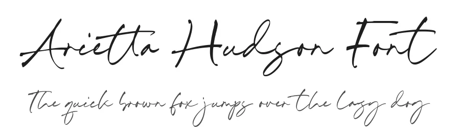 Arietta Hudson Font by Timur type — Script Handwritten Font