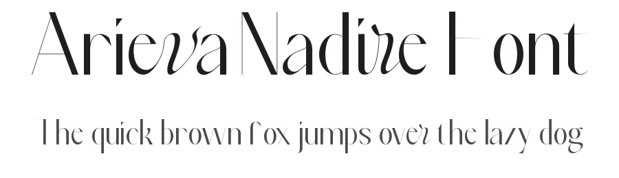 Arieva Nadire Font by nihstudio — Display Font