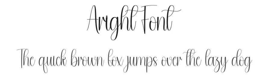 Aright Font by andikastudio — Script Handwritten Font