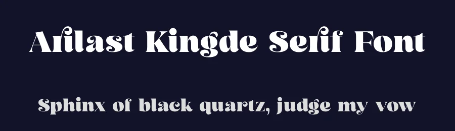 Arilast Kingde Serif Font by timelesstype.co — Display Font — thumbnail 2