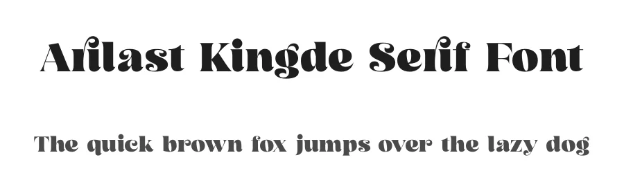 Arilast Kingde Serif Font by timelesstype.co — Display Font