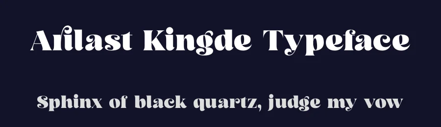 Arilast Kingde Typeface by timelesstype.co — Display Font — thumbnail 2
