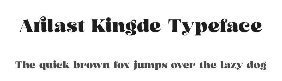 Arilast Kingde Typeface by timelesstype.co — Display Font
