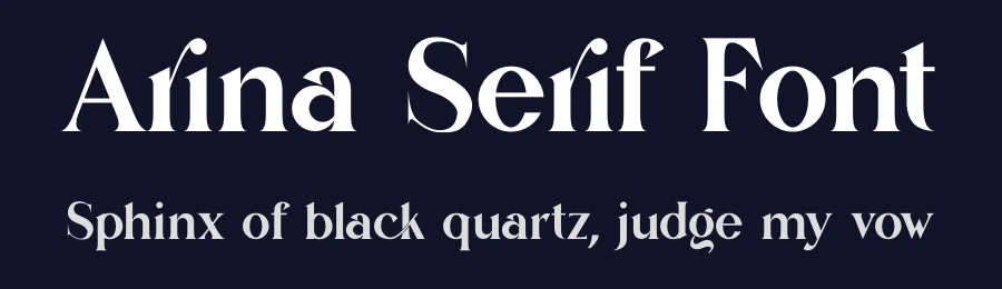 Arina Serif Font by yaqublekker — Serif Font — thumbnail 2