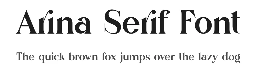 Arina Serif Font by yaqublekker — Serif Font