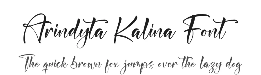 Arindyta Kalina Font by perspectype — Script Handwritten Font