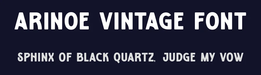 Arinoe Vintage Font by zarmatype — Display Font — thumbnail 2