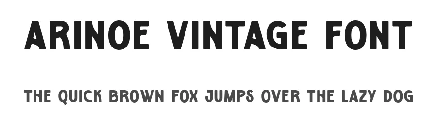 Arinoe Vintage Font by zarmatype — Display Font