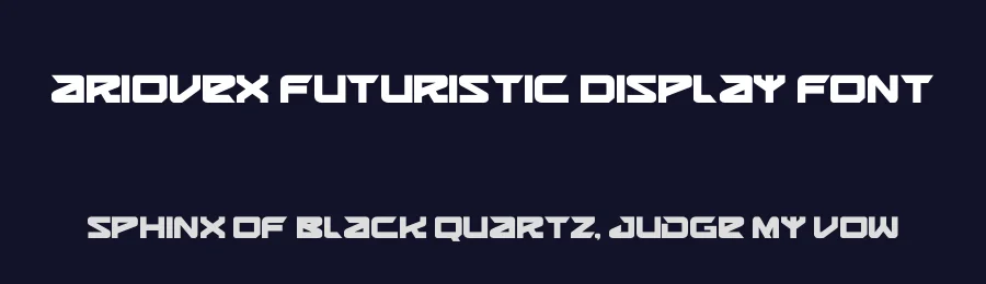 Ariovex Futuristic Display Font by figuree studio — Display Font — thumbnail 2