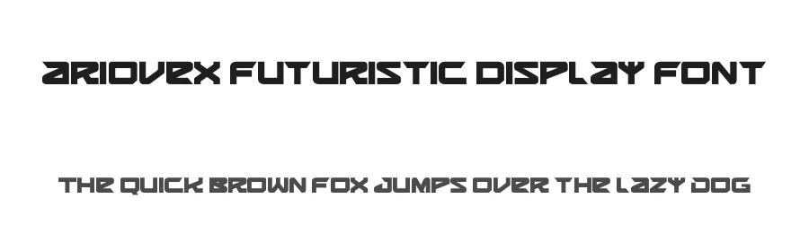 Ariovex Futuristic Display Font by figuree studio — Display Font