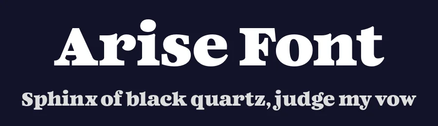 Arise Font by Paulo Goode — Serif Font — thumbnail 2