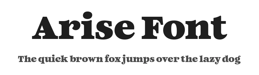 Arise Font by Paulo Goode β Serif Font