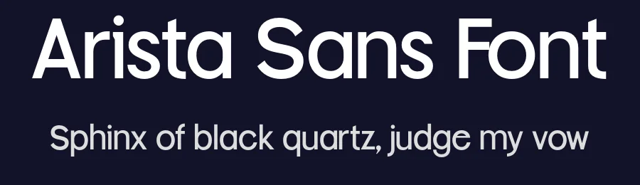 Arista Sans Font by Doratypefoundry — Sans Serif Font — thumbnail 2