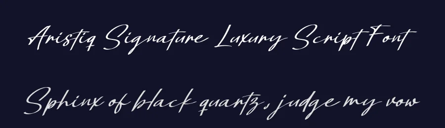 Aristiq Signature Luxury Script Font by PutraCetol Studio — Script Handwritten Font — thumbnail 2