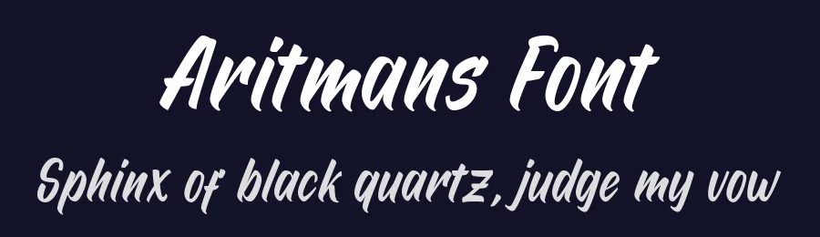Aritmans Font by sesa_grafika — Script Handwritten Font — thumbnail 2