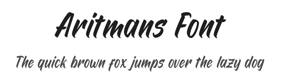 Aritmans Font by sesa_grafika — Script Handwritten Font