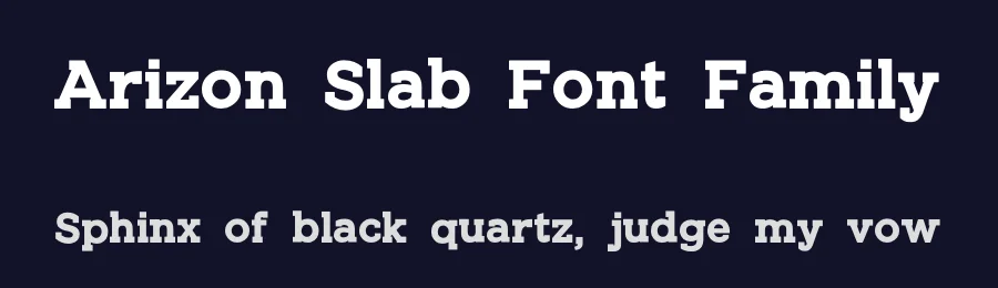 Arizon Slab Font Family by bearydsgn — Slab Serif Font — thumbnail 2