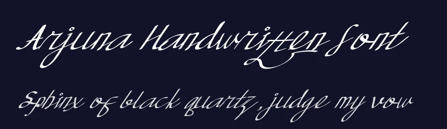 Arjuna Handwritten Font by chasim — Script Handwritten Font — thumbnail 2