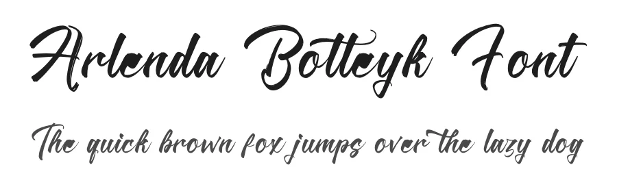 Arlenda Botteyk Font by letterenastudios — Script Handwritten Font