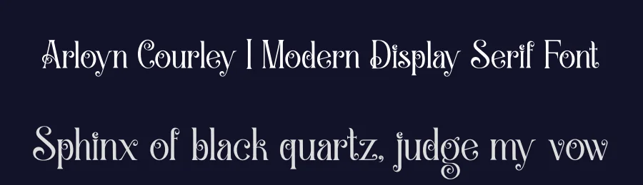 Arloyn Courley | Modern Display Serif Font by Denustudios — Display Font — thumbnail 2