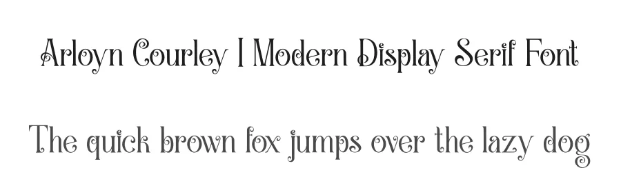 Arloyn Courley | Modern Display Serif Font by Denustudios — Display Font