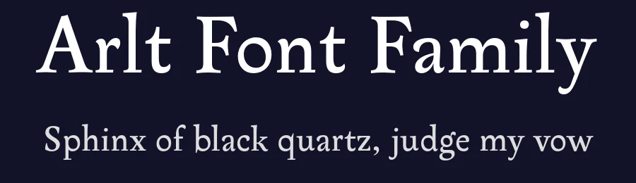 Arlt Font Family by PampaType — Serif Font — thumbnail 2