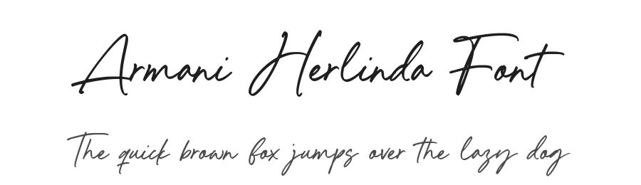 Armani Herlinda Font by Timur type — Script Handwritten Font