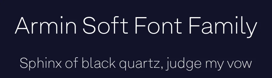 Armin Soft Font Family by W Type Foundry — Sans Serif Font — thumbnail 2
