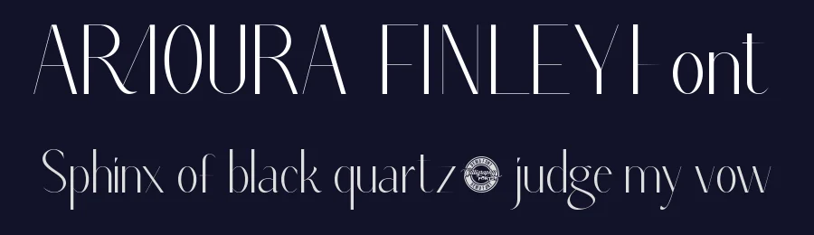 Armoura Finley Font by CalligraphyFonts.net — Sans Serif Font — thumbnail 2