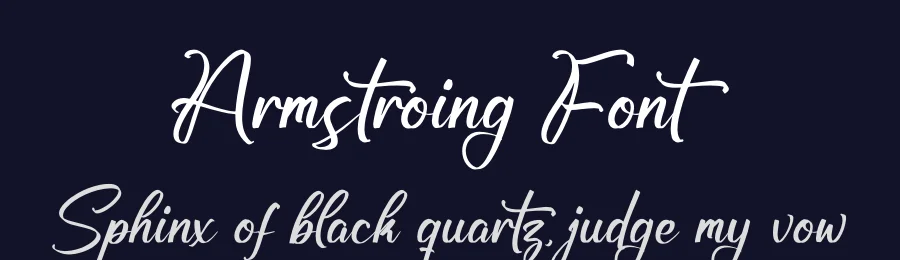Armstroing Font by glorytype — Script Handwritten Font — thumbnail 2
