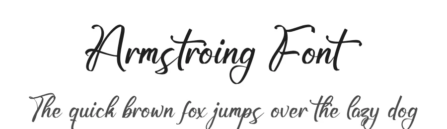 Armstroing Font by glorytype — Script Handwritten Font