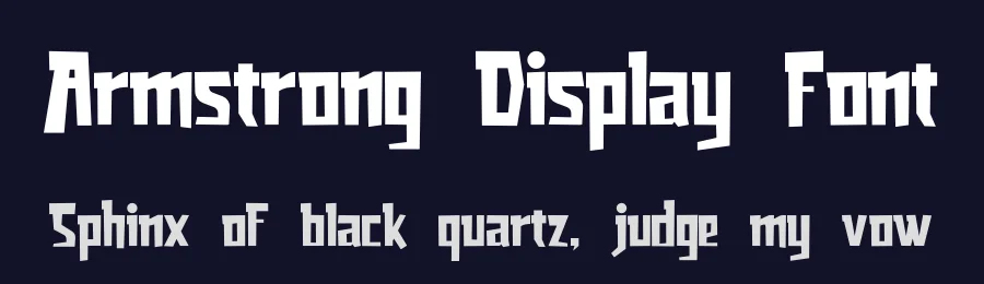 Armstrong Display Font by fontkong — Display Font — thumbnail 2