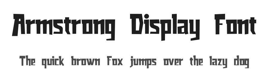 Armstrong Display Font by fontkong — Display Font