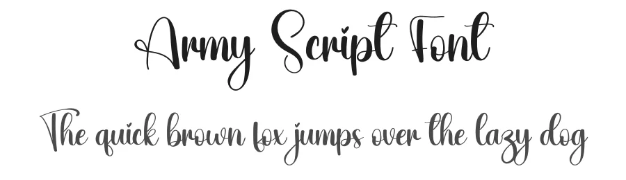 Army Script Font by creativeletter — Script Handwritten Font