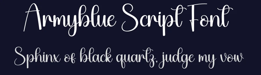 Armyblue Script Font by creativeletter — Script Handwritten Font — thumbnail 2